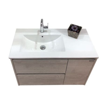 Тумба с раковиной Comforty Бремен 90 4142375 подвесная Дуб белый Тумба с раковиной Comforty Бремен 90 4142375 подвесная Дуб белый