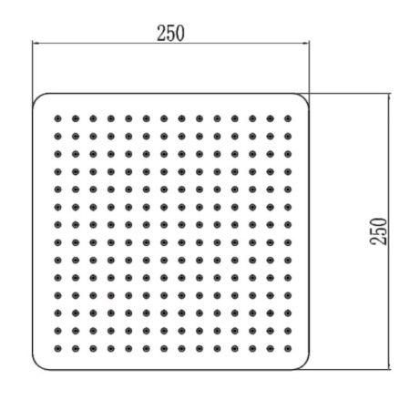 Верхний душ Savol S-FDP01H, черный, артикул S-FDP01H