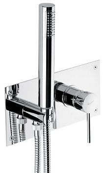 Emmevi Piper, встраиваемый в стену однорычажный смеситель для душа на панели, цвет хром