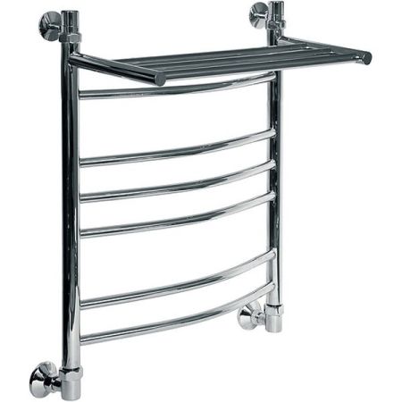 Водяной полотенцесушитель Ника Arc ЛД/ВП (г2) 60x60 с полкой Хром