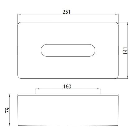 EMCO Loft Контейнер для салфеток, opbouw, wandmodel, цвет хром