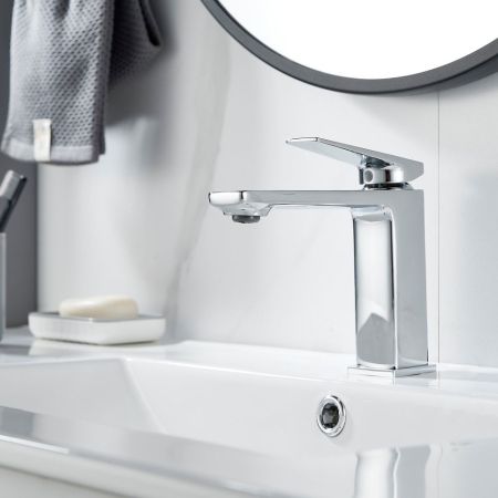 Смеситель для раковины Shevanik S8901-1, хром, артикул S8901-1