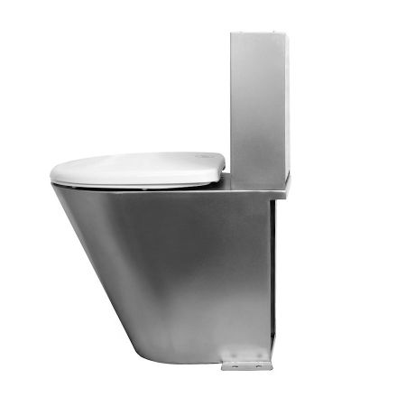 Унитаз напольный с баком антивандальный Тругор УНсбА ЛАЙТ, сатин, артикул УНсбА ЛАЙТ