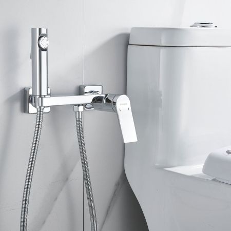 Гигиенический душ со смесителем Shevanik S4105-1, хром