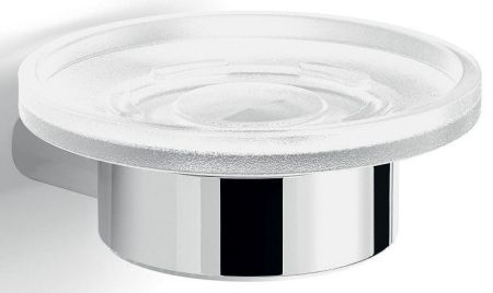 Gedy Azzorre, настенная стеклянная мыльница, цвет хром, артикул A111(13)