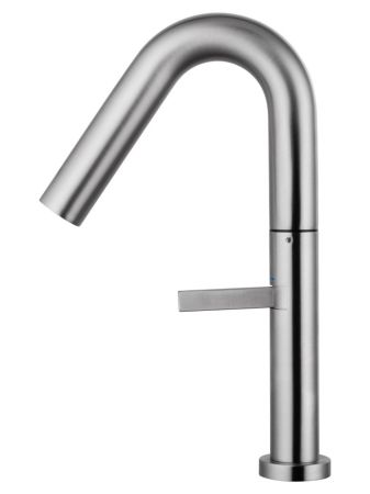 Смеситель для раковины высокий WONZON & WOGHAND, Брашированный никель (WW-6068-BS)