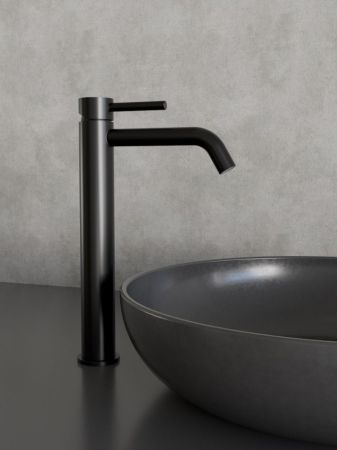 Смеситель для раковины высокий Knotlor SS-21/BL, черный