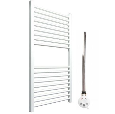 Электрический полотенцесушитель Ника Modern ЛМ 2 100x50 сухой тэн Белый матовый 18 перекладин