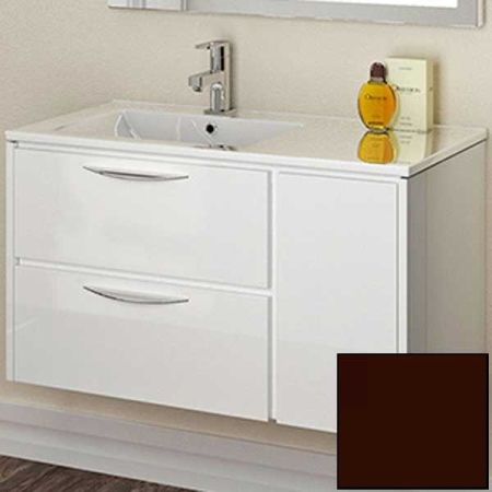 Тумба с раковиной SanVit Мэри-1 90 L kmery901 в цвете Ral подвесная Шоколад