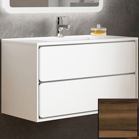 Тумба с раковиной SanVit Бруно-2 120 kbruno2120 с фактурой под дерево подвесная Кедр, артикул kbruno2120