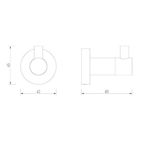 Крючок OMNIRES MODERN PROJECT MP60110CR (хром)