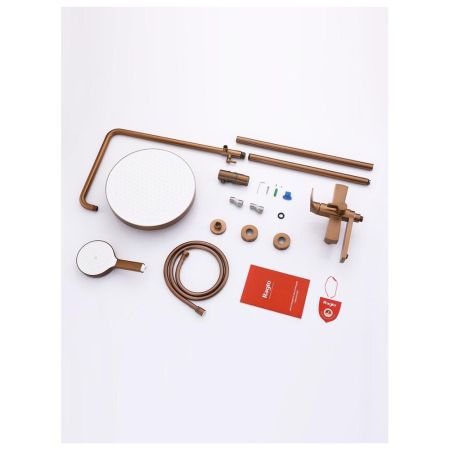 Душевая система Raglo R07.24.33, матовая медь