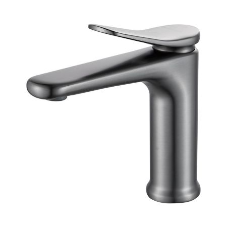 Смеситель для раковины Shevanik S4701T, оружейная сталь