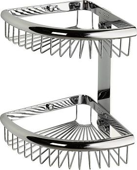 Sanibano, решетка угловая 2-х уровневая, цвет бронза