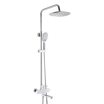 Душевая система Rose R2136F, белый/хром