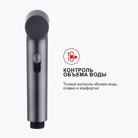 Гигиенический душ со смесителем Raglo R03.52.09, графит