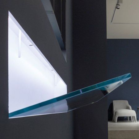 ANTONIO LUPI BATTIGIA Раковина встраиваемая в стену 900х515х607мм, с подсветкой, смеситель, донный клапан, сифон, Corian, стекло прозрачно, цвет белый