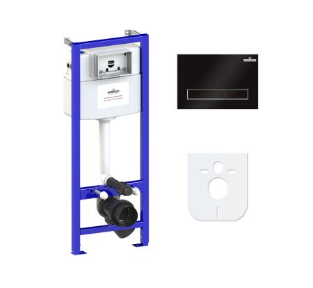 Комплект 4 в 1 инсталляции для подвесного унитаза Lavinia Boho Relfix 77010004, артикул 77010004