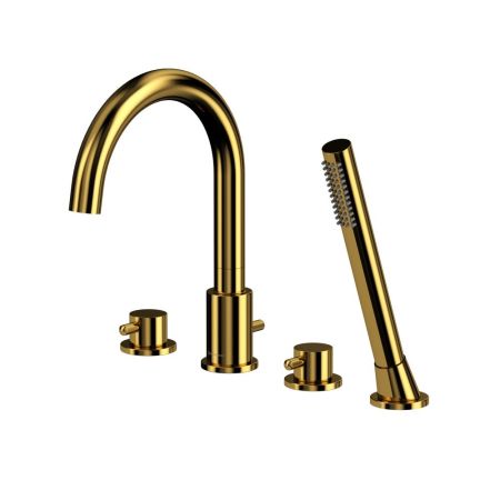 Смеситель для ванны на 4 отверстия WHITECROSS Y Y1232GL (золото), артикул Y1232GL