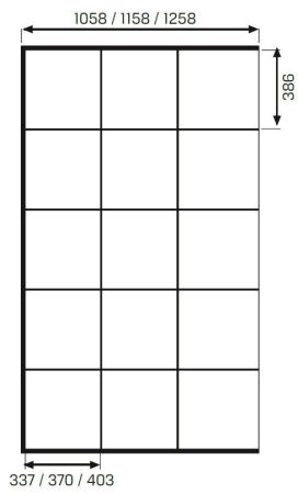 Душевое ограждение NEW TRENDY AVEXA BLACK 130x200 EXK-2026 (черный), артикул EXK-2026