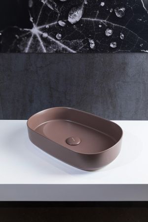 Раковина накладная Allen Brau Fantasy 55 4.11022.TP коричневый, артикул 4.11022.TP