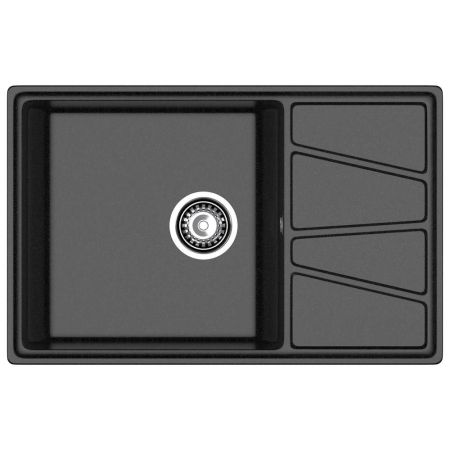 Кухонная мойка GranFest VERTEX 780L, черный, артикул V-780L черный