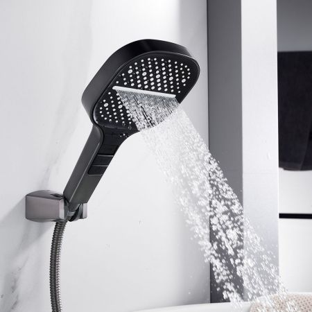 Смеситель для ванны Rose R1002T, оружейная сталь