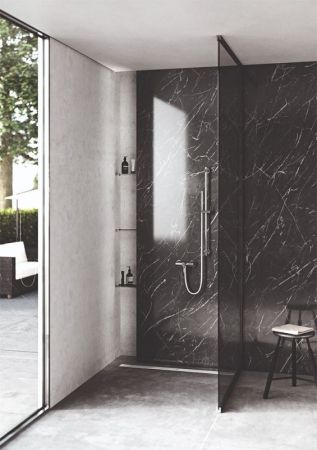 Душевой гарнитур, Kludi, Nova Fonte Puristic, размер штанги, мм-880, размер шланга, мм-1600, размер душевого диска, мм-25*185, форма лейки-цилиндрическая, количество режимов-1, тип стуи-бодрящая струя, держатель для душа с регулировкой по вертикали и гори, артикул 2084005-15