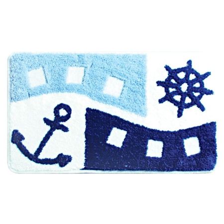 Коврик для ванной комнаты Milardo Sea Holiday 40x70 Голубой, артикул 400A470M12