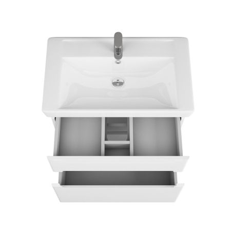 Тумба Nyborg 80, 2 ящика, белая, артикул OW06.03.00