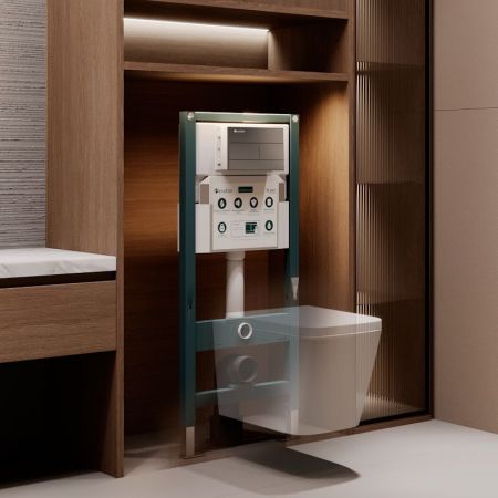 Инсталляция для подвесного унитаза Knotlor ISWC503FG, бирюзовый, артикул ISWC503FG