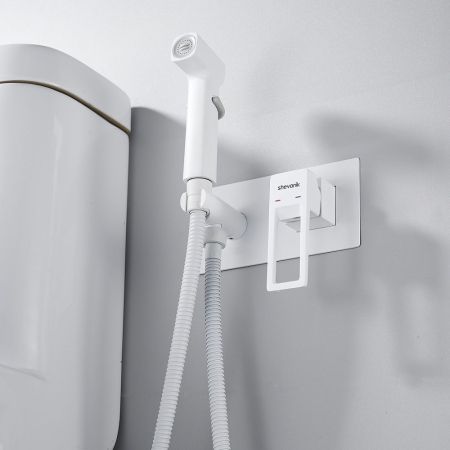 Гигиенический душ со смесителем Shevanik S6805C, белый