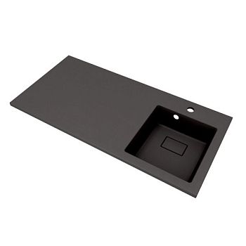 Раковина Florentina Аванти 100 см 10.310.0R100.302, антрацит