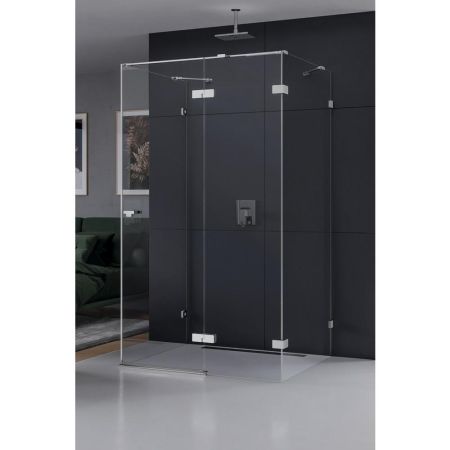 Душевое ограждение NEW TRENDY EVENTA R 90x100x200 EXK-0181 (хром), артикул EXK-0181