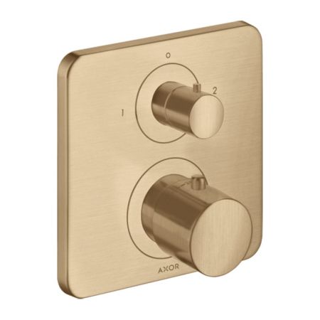 AX Citterio M Встраиваемый термостат для душа, 2 потреб, (внешняя часть), цвет: шлифованная бронза, артикул 34725140