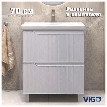 Тумба с раковиной напольная VIGO Neo 328-com, 70 см, артикул 328-com