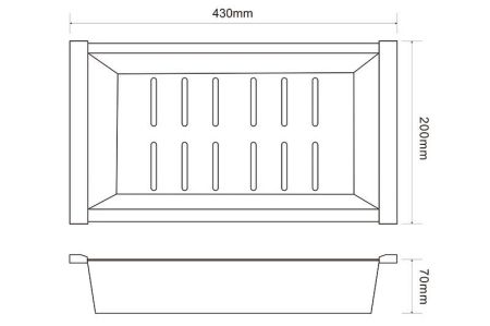 Коландер ZorG RX C 12-44 Нержавеющая сталь, артикул C 12-44