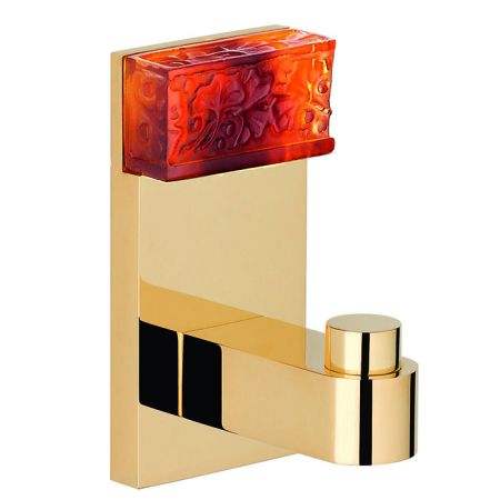 THG GINKGO Крючок одинарный, цвет полированное золото, артикул U5E-F01-517