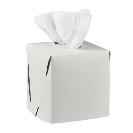 ADJ Салфетница Kleenex, 12x12xH12 см., цвет: белый/панна котта, артикул 0015.10/16