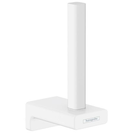 Держатель запасного рулона бумаги, Hansgrohe, AddStoris, тип установки-настенный, материал-металл, цвет-белый матовый, артикул 41756700