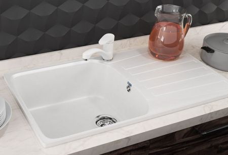 Кухонная мойка Ulgran U-203-341, ультра-белый, артикул U-203-341