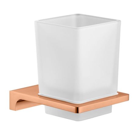 Стакан для ванной комнаты Rav Slezak NIL NLA0201ZRK, розовое золото брашированное, артикул NLA0201ZRK