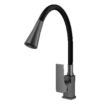 Смеситель для кухни с гибким изливом Prohanss P61.4406.09, графит