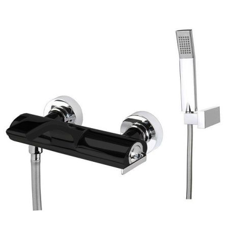 Смеситель для ванны Webert Wolo WO850101564, черный/хром, артикул WO850101564