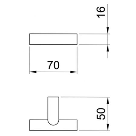 Fantini Young Нержавеющая Сталь Крючок , цвет: матовая натуральная сталь, артикул 96 93 7608