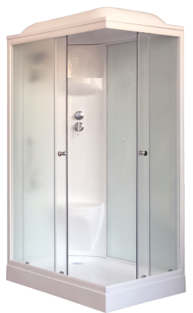 Душевая кабина Royal Bath RB 8120HP6-WC (белое/матовое) левая