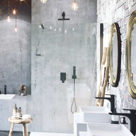 Система для душа скрытого монтажа EXCELLENT Keria AREX.SET.2045BL (черный мат), артикул AREX.SET.2045BL