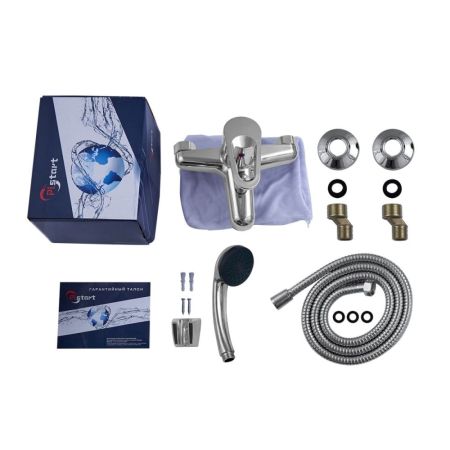 Смеситель для ванны PLstart PL3206, хром, артикул PL3206