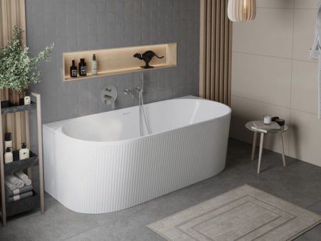 Ванна акриловая пристенная BelBagno ВВ412-MATT, артикул BB412-1700-800-MATT