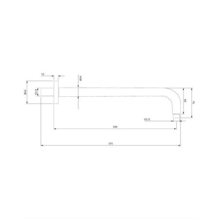 Кронштейн душевой настенный OMNIRES RA01CR (хром), артикул RA01CR